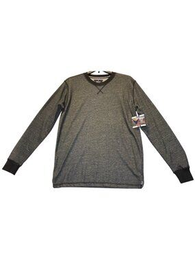 Company Eighty One Mens L Black Long Sleeve Crewneck Shirt Casual Wear New